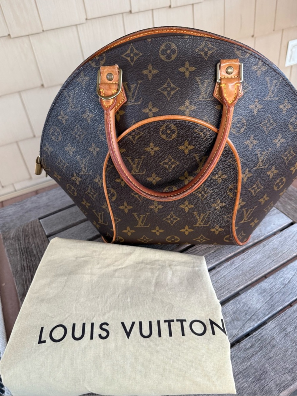 Louis Vuitton Ellipse PM Monogram Canvas Handbag Authentic Clean Interior No Key - Picture 16 of 16